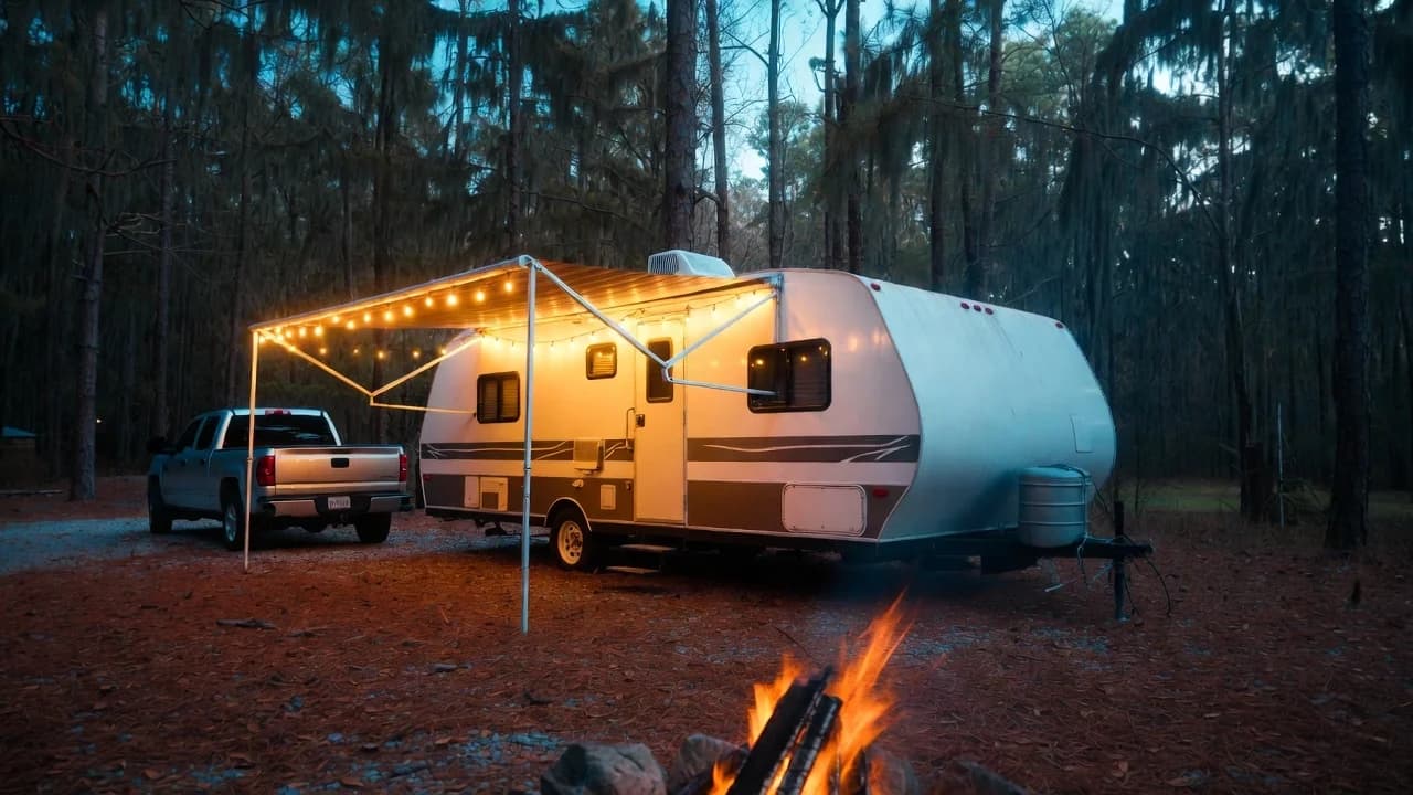 Travel Trailer rental in Palm Springs California - sleeps 4-6, perfect for Families with trucks and Campground stays