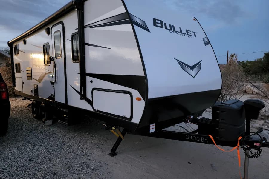 2022 Keystone RV Bullet Crossfire Travel Trailer RV rental in Palm Springs California — exterior