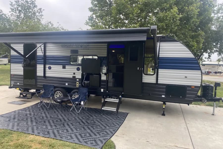 2023 Forest River Grey Wolf 23DBH Bunk House Travel Trailer RV rental in Palm Springs California — exterior