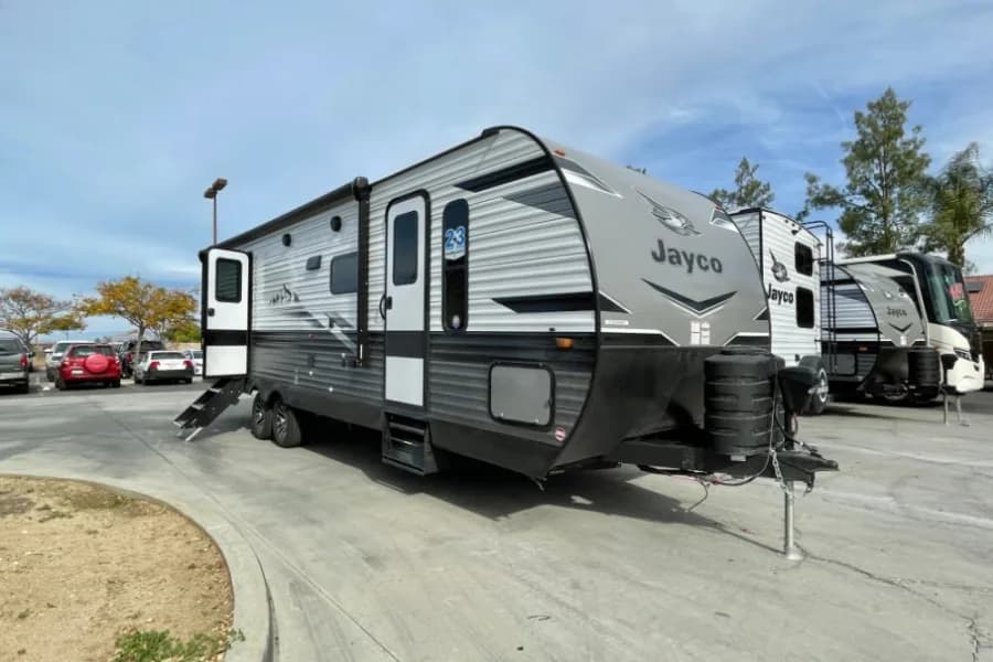 Brand New 2024 Jayco Jay Flight Travel Trailer Travel Trailer RV rental in Palm Springs California — exterior