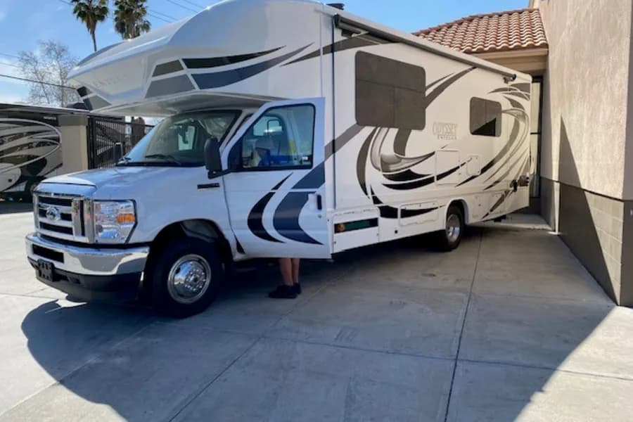2021 Entegra Odyssey Class C RV - Featuring Extra Amentities. Class C RV rental in Palm Springs California — exterior