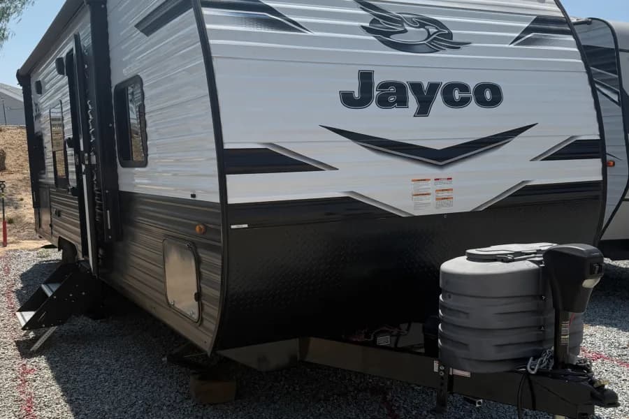 New Farmhouse Jayco Flight SLX Travel Trailer Travel Trailer RV rental in Palm Springs California — exterior